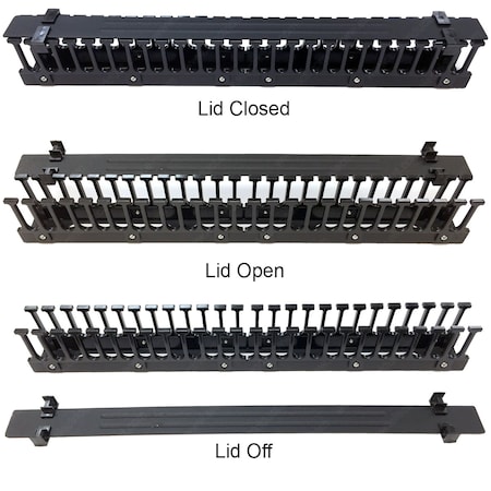 Electriduct Electriduct 19" Universal Horizontal Cable Managers QWM-ED-WM-225-EL